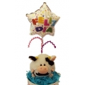 Figuras de peluche con globos